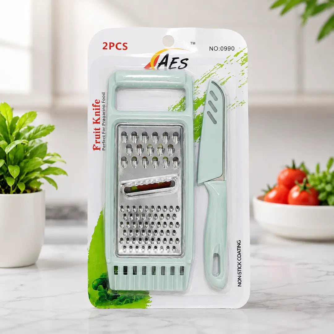 2 In 1 Perfect For Preparing Food Vegetable Slicer Fruit Knife Set