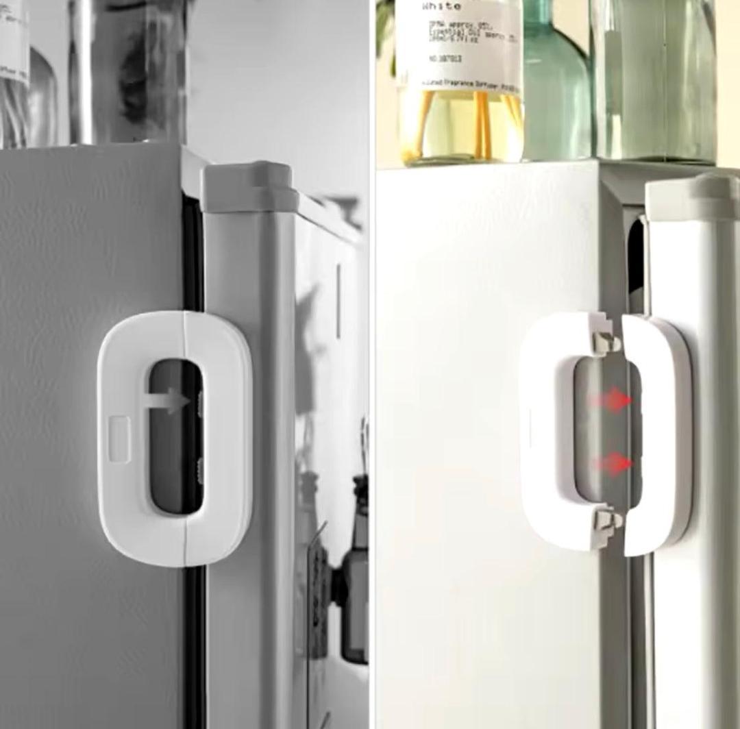 White Drawer Lock for Home Security ABS Plastic