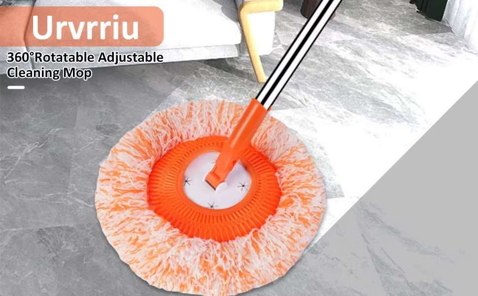 1 PC 360°Rotatable Mop Round Microfiber Dust Mops Cleaning Tools for Household Floor Wall Window