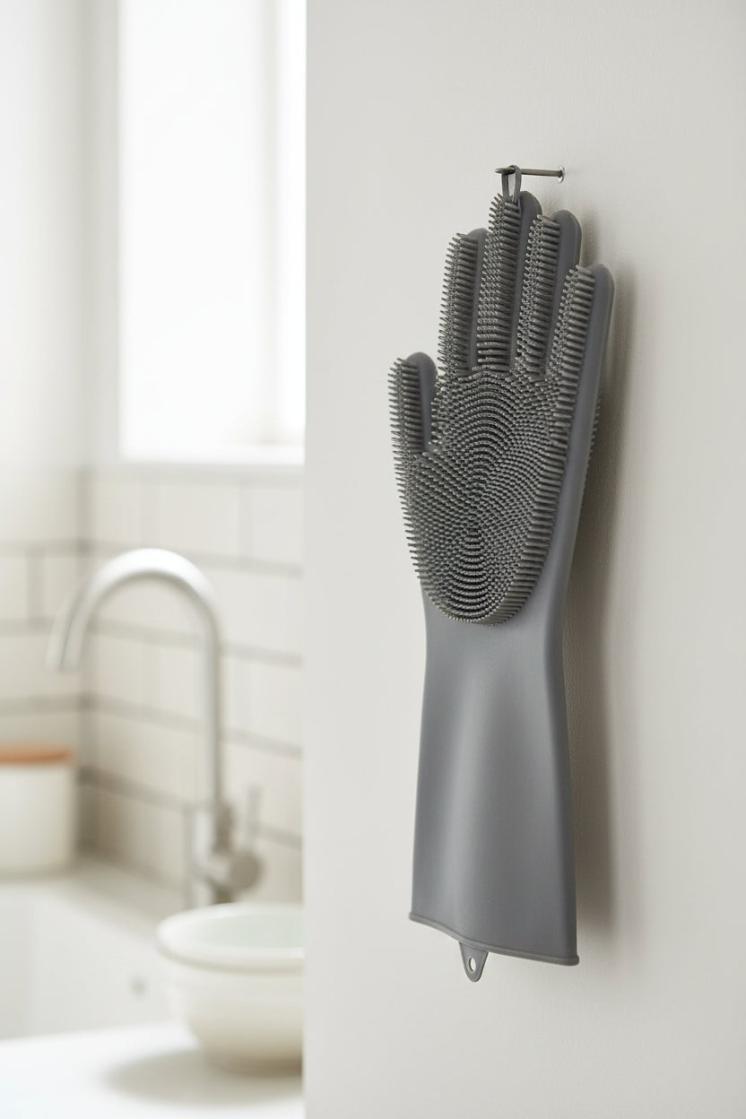 Silicone Dish Washing Gloves Multicolor Heat Resistant