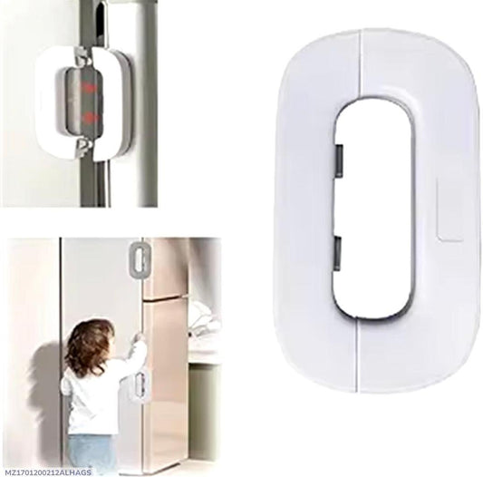White Drawer Lock for Home Security ABS Plastic