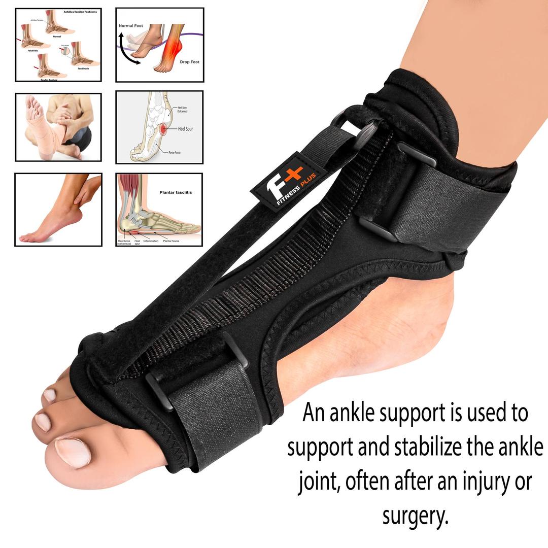 Ankle Injury Support Brace with 80-100 Pads