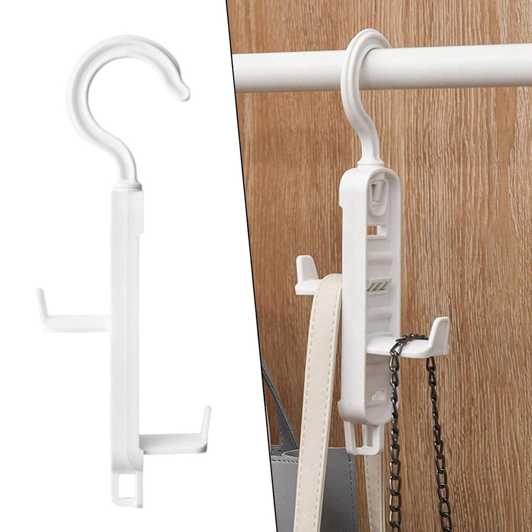 White Wall-Mounted Clothes Hanger for Small Homes