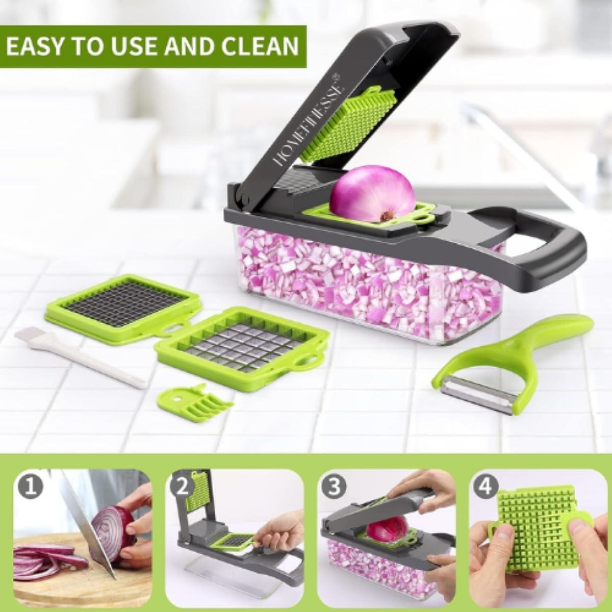 16 IN1 Mandoline Slicer Veggie Food Chopper Vegetable